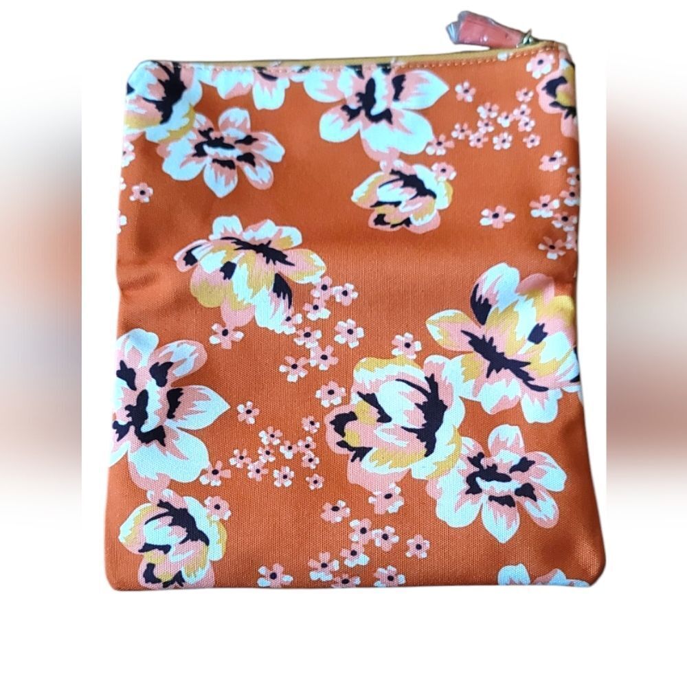 Floral Orange Pouch